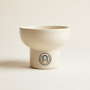Stoneware Candle Coupe